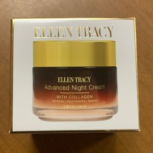 Ellen Tracy Advanced Night Cream - Gold and Bronze Jar NIB